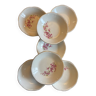 7 Gien soup plates “Peach blossoms”