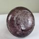 Vintage bubble glass soliflore vase in mauve/lilac.