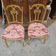 Chaises doré