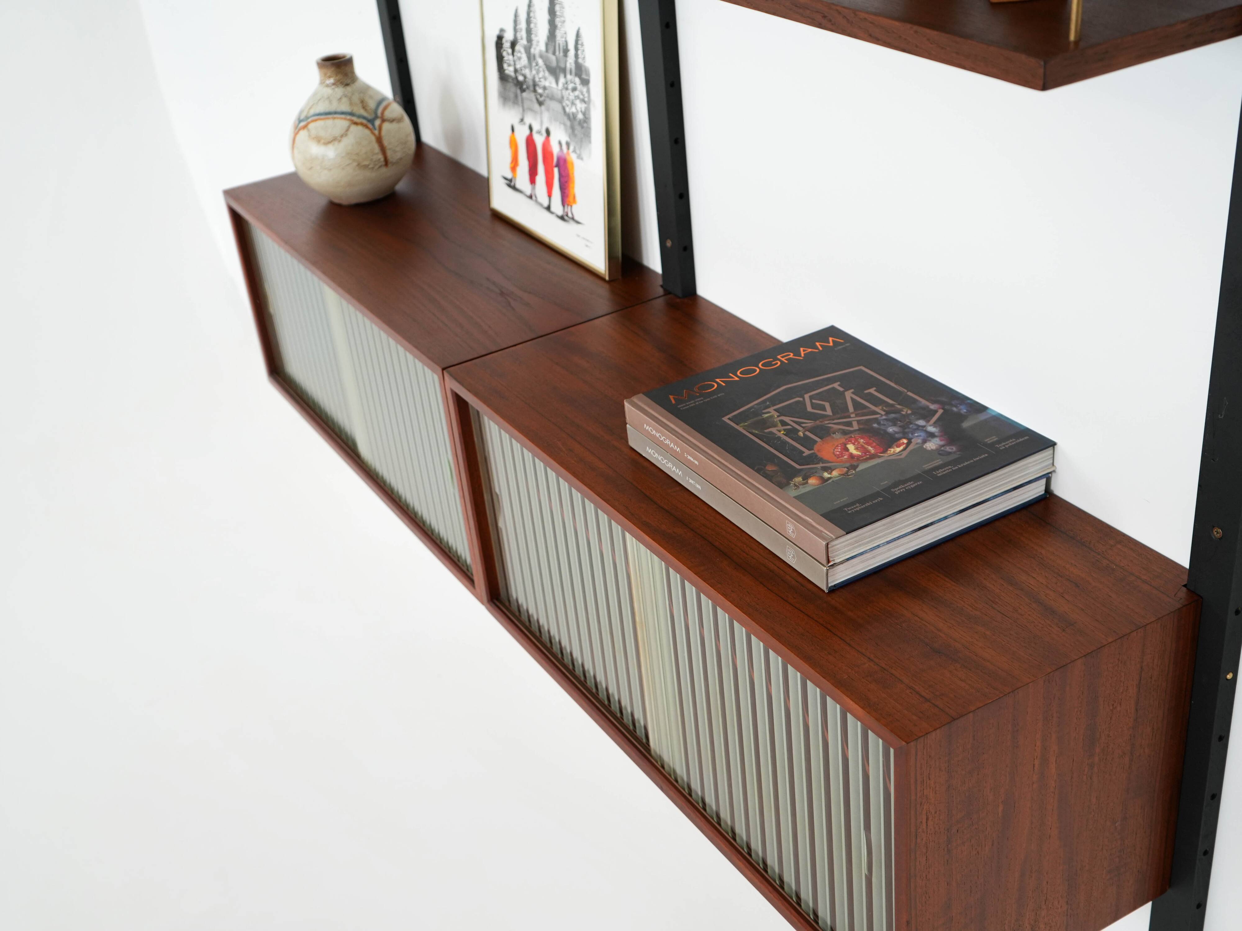Teak shelving unit, Danish design, 1960s, made in Denmark