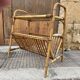 1950s Italian Rattan Side Table