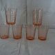6 verres roses forme gobelet Rosaline Arcoroc Luminarc  vintage