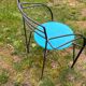 Black lacquered metal armchair Lune d'Argent by Pascal Mourgue 1985