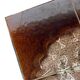 Ensemble de 3 tables gigognes vintage / tables d'appoint avec céramique