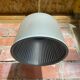 Antique grey metal pendant light with vintage dimmer