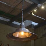 Pendant lamps in galvanized metal 1960