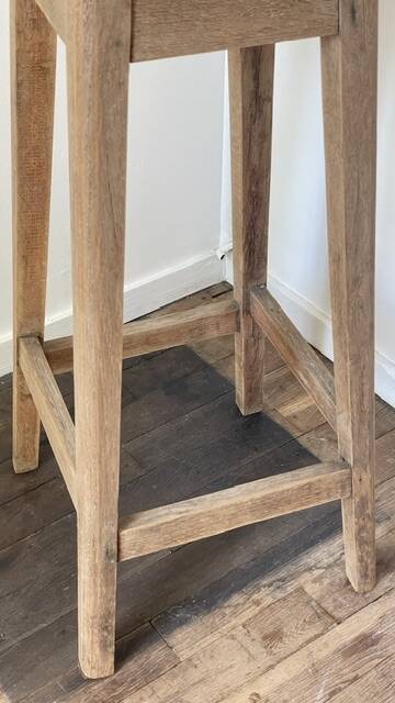 Vintage Oak Workbench Stool