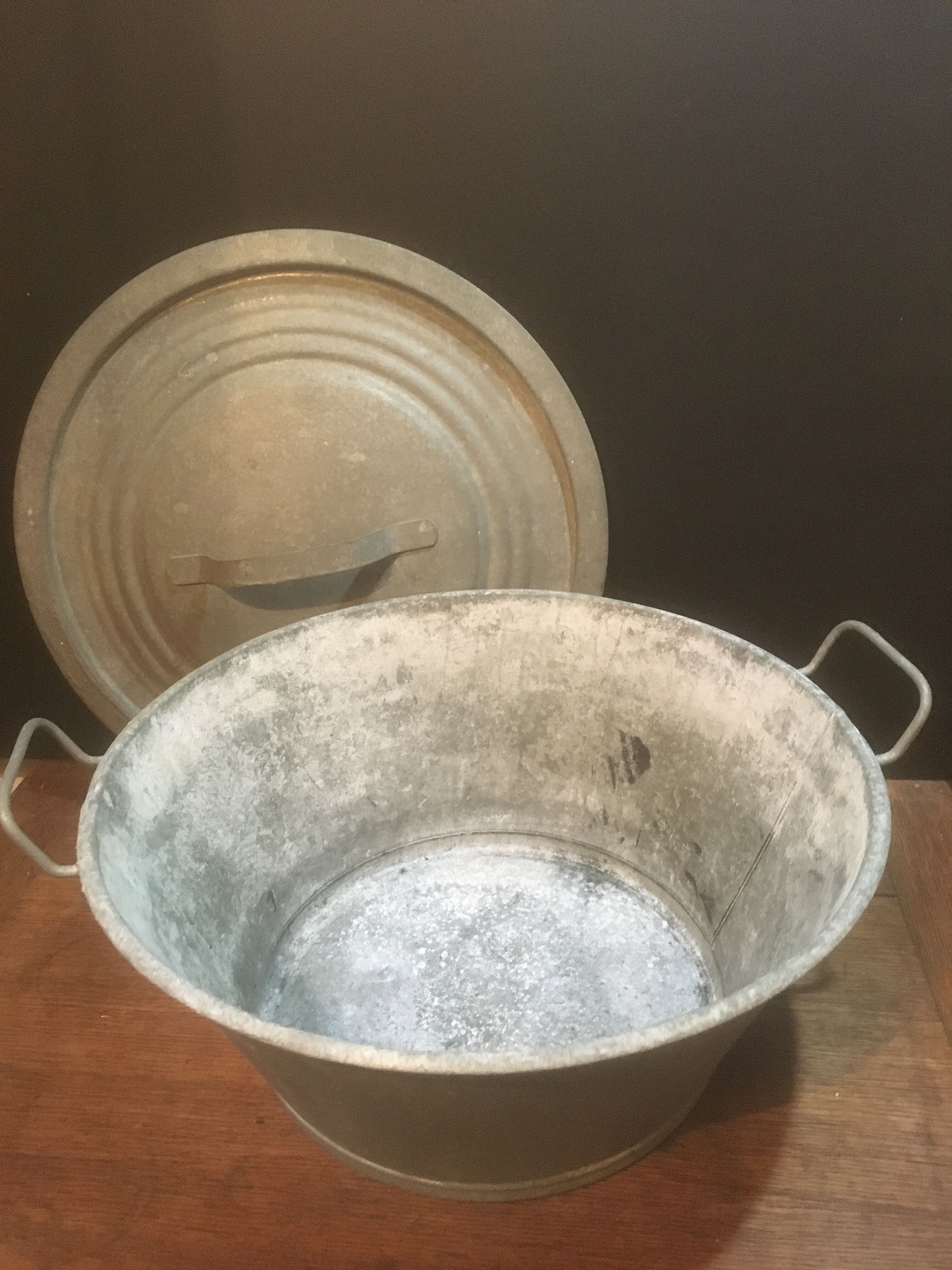 Basin & zinc lid Ø 43