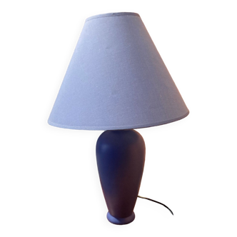 Blue ceramic table lamp