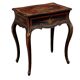 Antique lacquered oak work table, France, 20th century