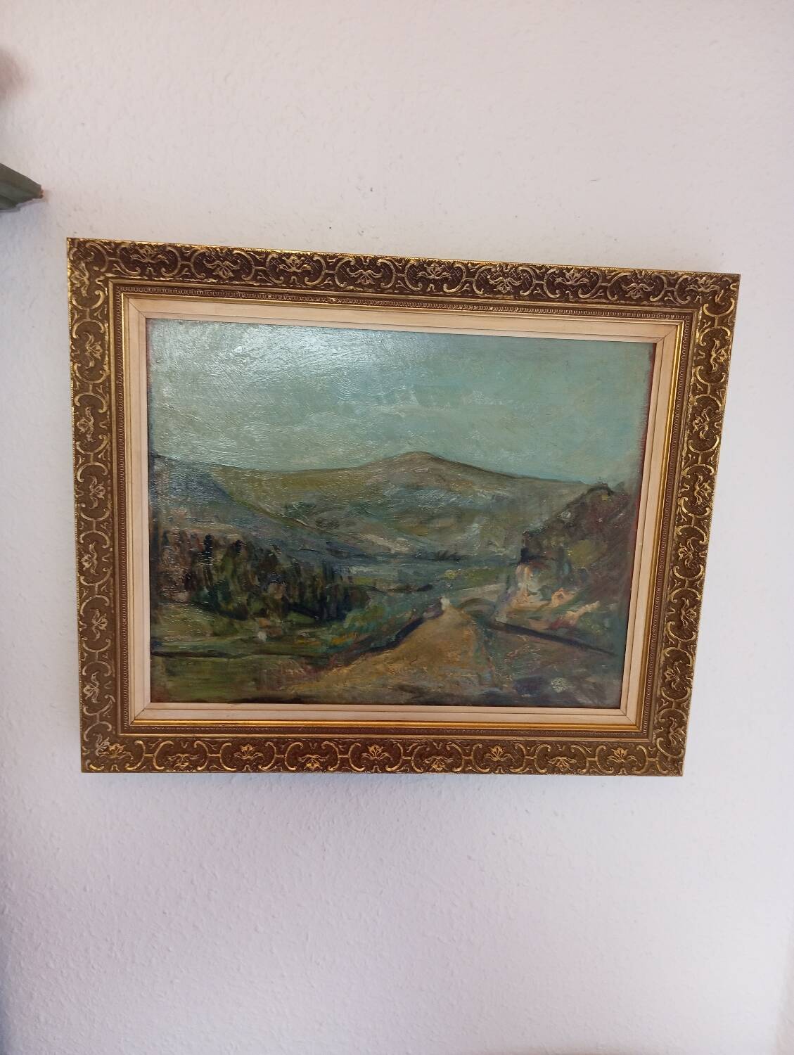 Peinture sur panneau ancien