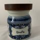 4 old blue and white delfts earthenware spice jars