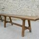 Solid wood farmhouse bench, 2m30