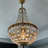 Hot air balloon chandelier with tassels