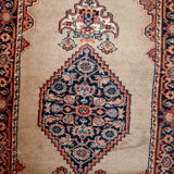 Vintage Indian Carpet Tabriiz handmade 60cm x 118cm 1960s, 1C729
