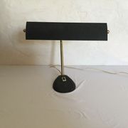 Lampe vintage de bureau design couleur or et noir