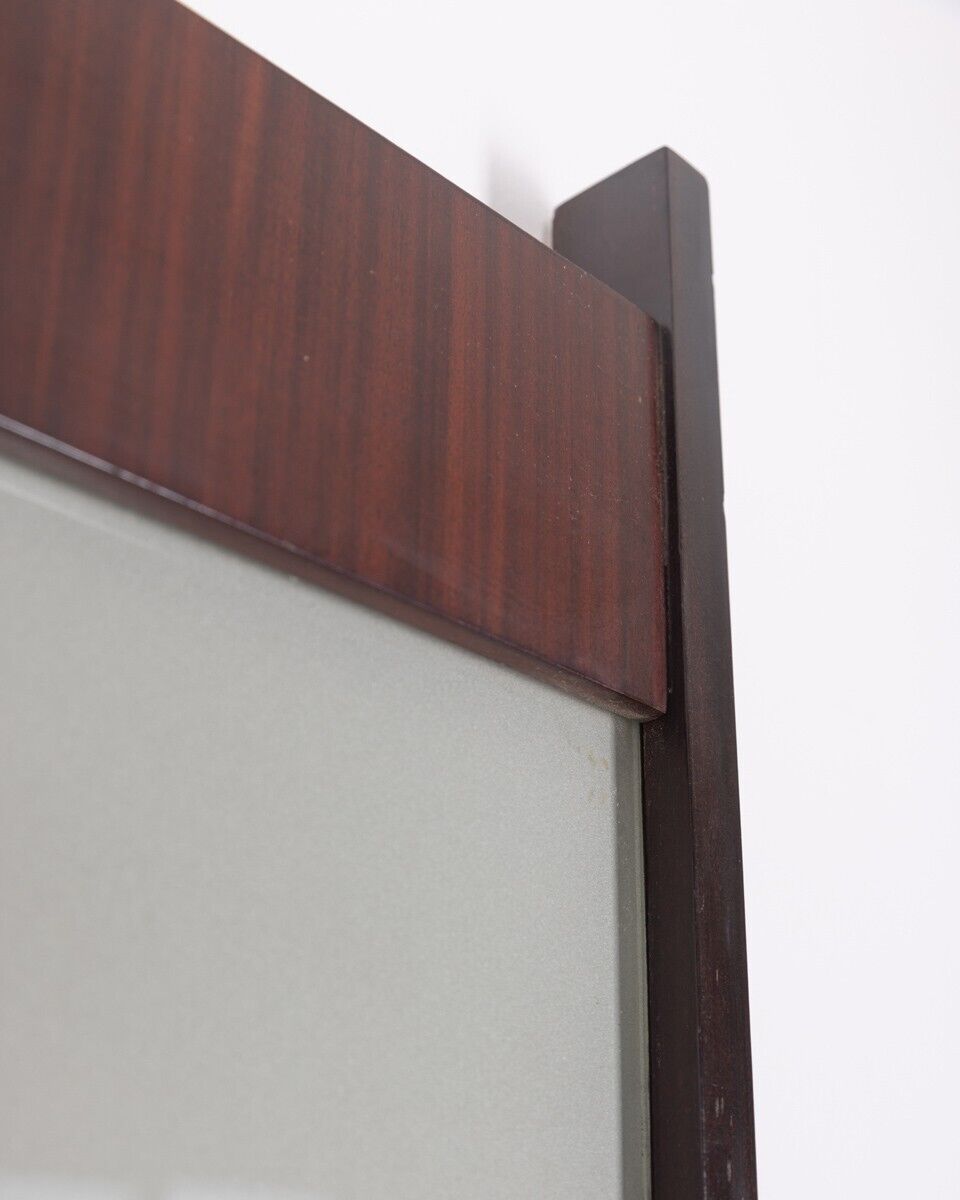 Vintage 60's wall mirror in rosewood italian design