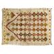 Antique Handmade Turkish Tulu Rug with Geometric Design, 100% Wool