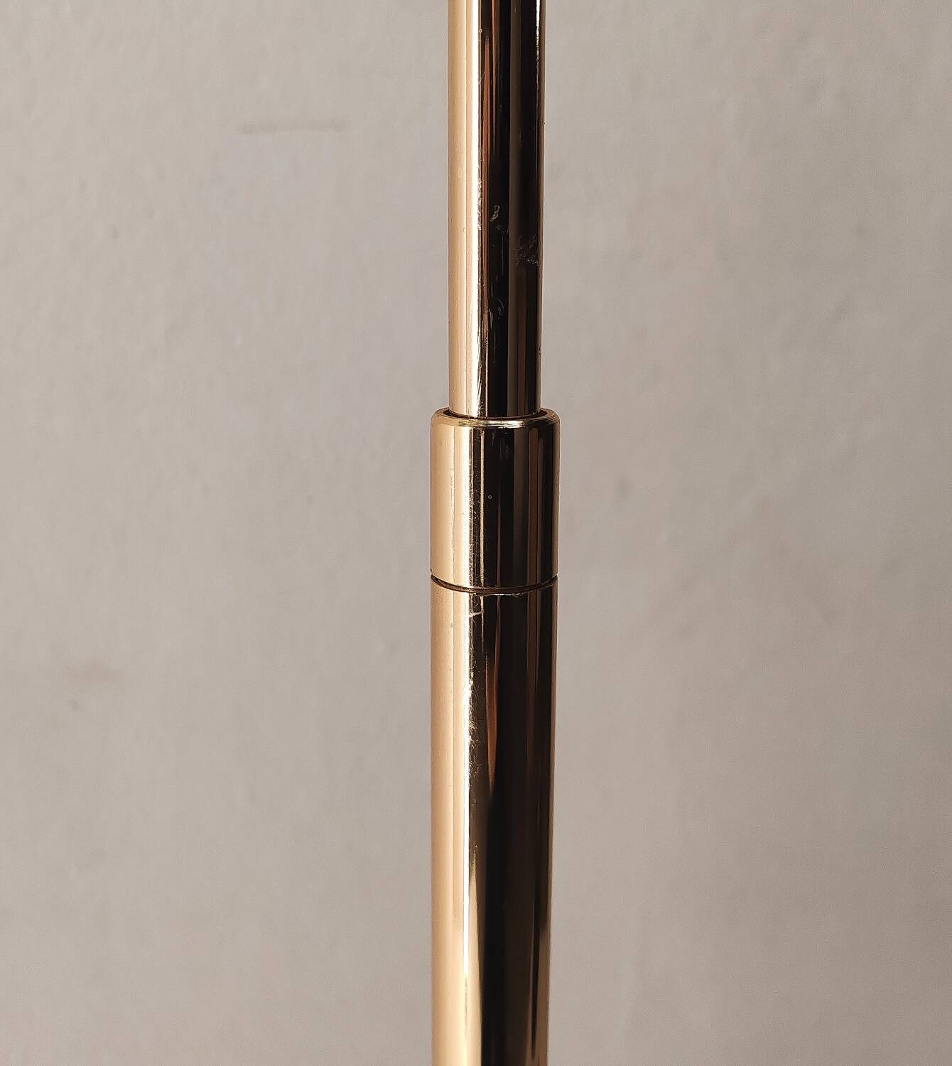 Lampadaire arc année 80 laiton doré