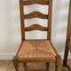Set of 6 authentic natural oak chairs