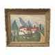 Ancient oil painting landscape