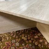 Travertine coffee table