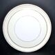 Limoges porcelain pie dish with gold trim, 32cm.