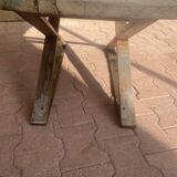 Table basse en bois et métal