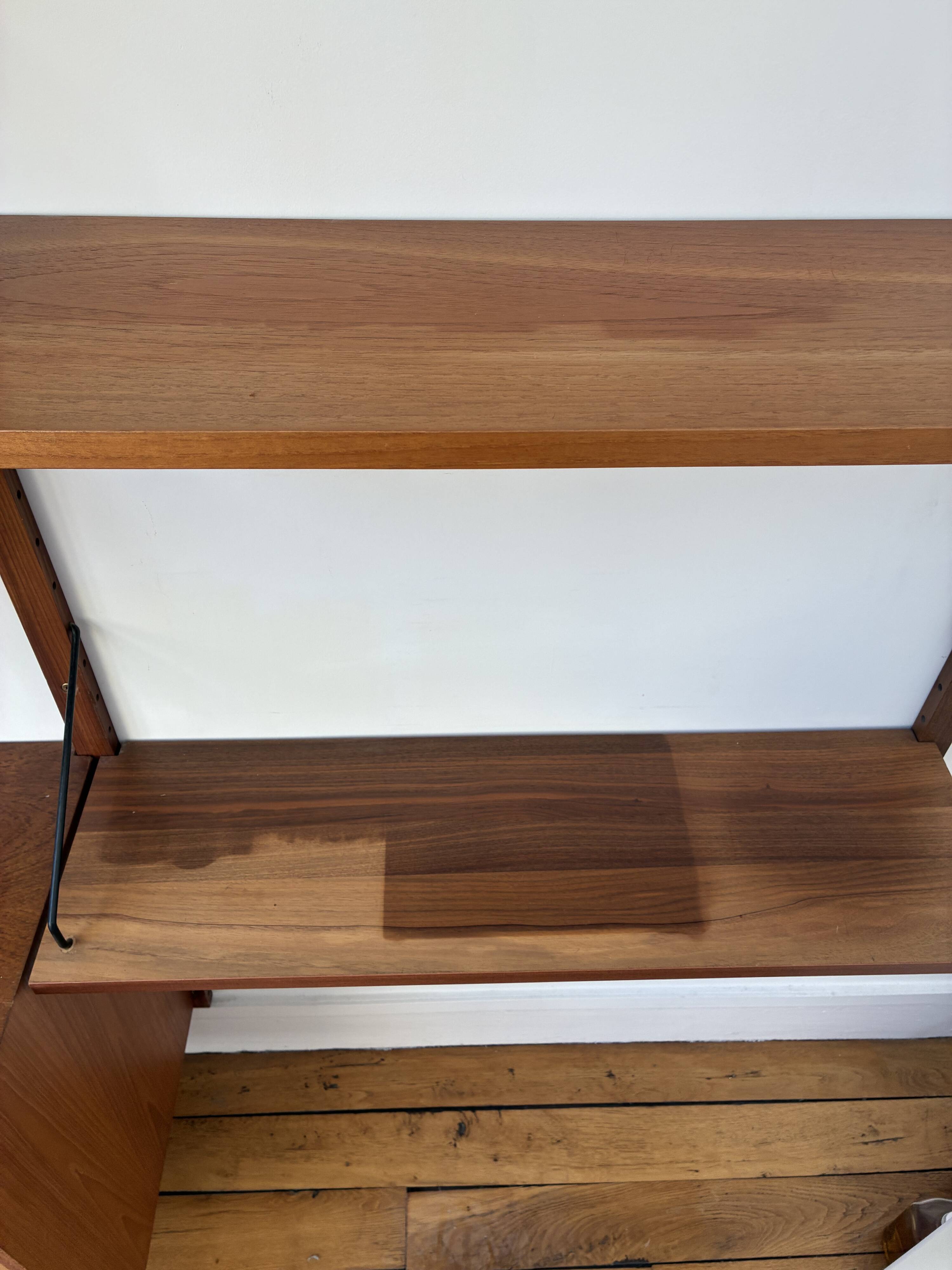 Library, wall shelves, designer Poul Cadovius