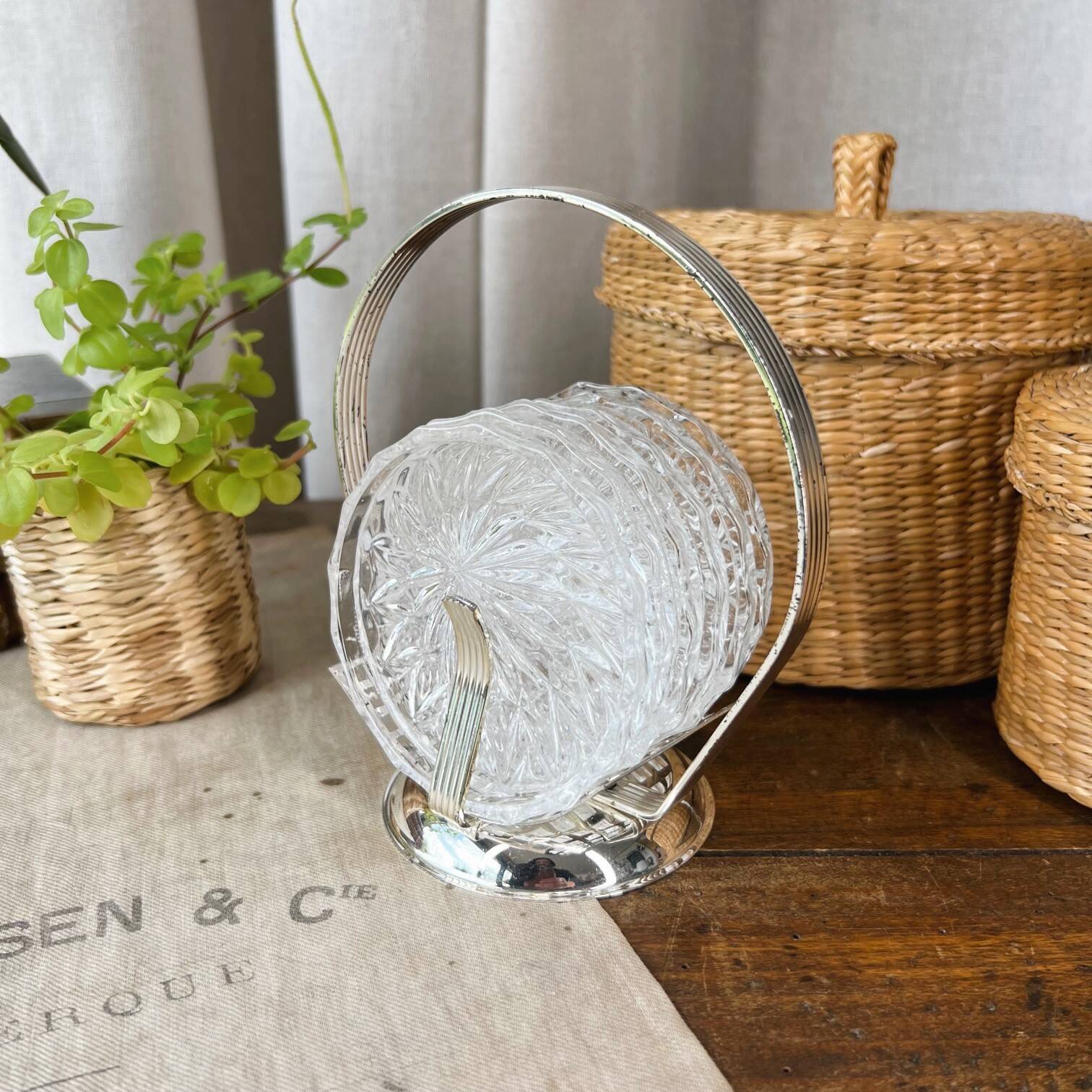 6 coasters with holder