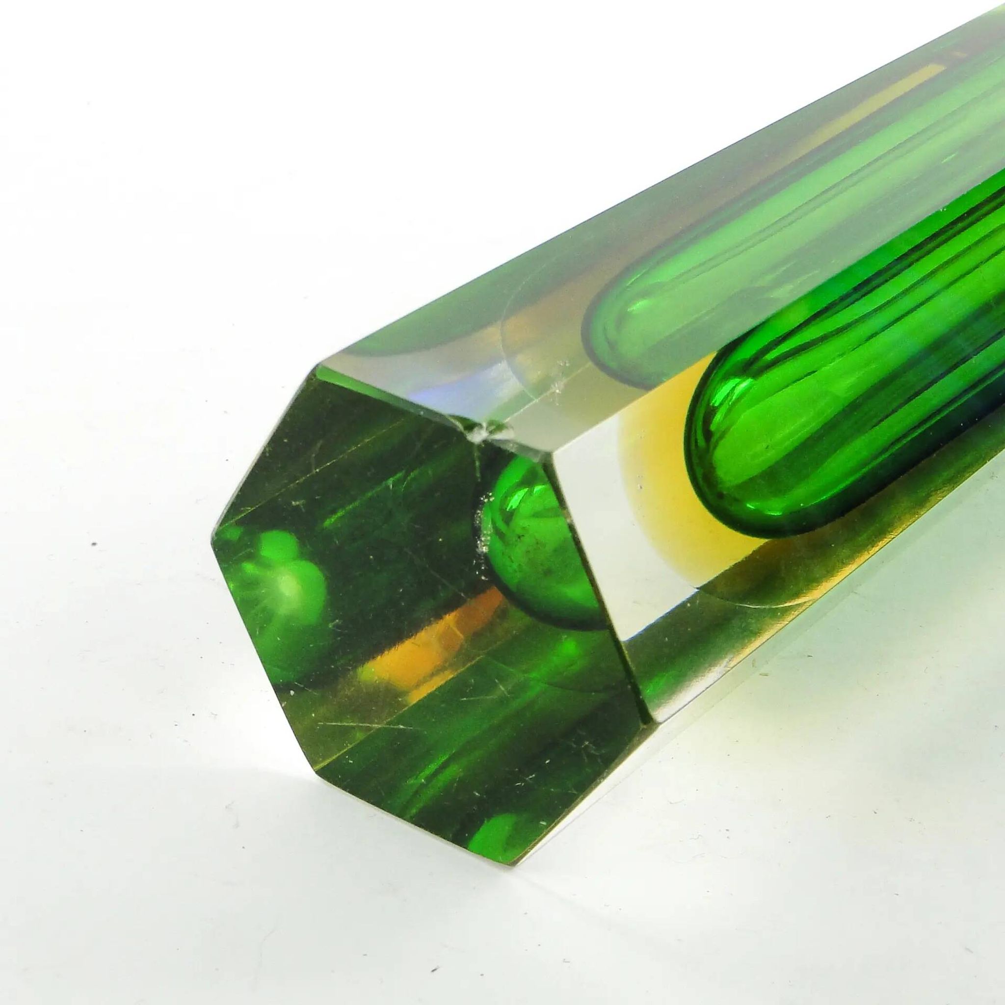 Murano Sommerso vase, mid-century modern, glass, designed by F. Poli, Italy, 1950s