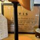 Vintage articulated desk lamp, orange