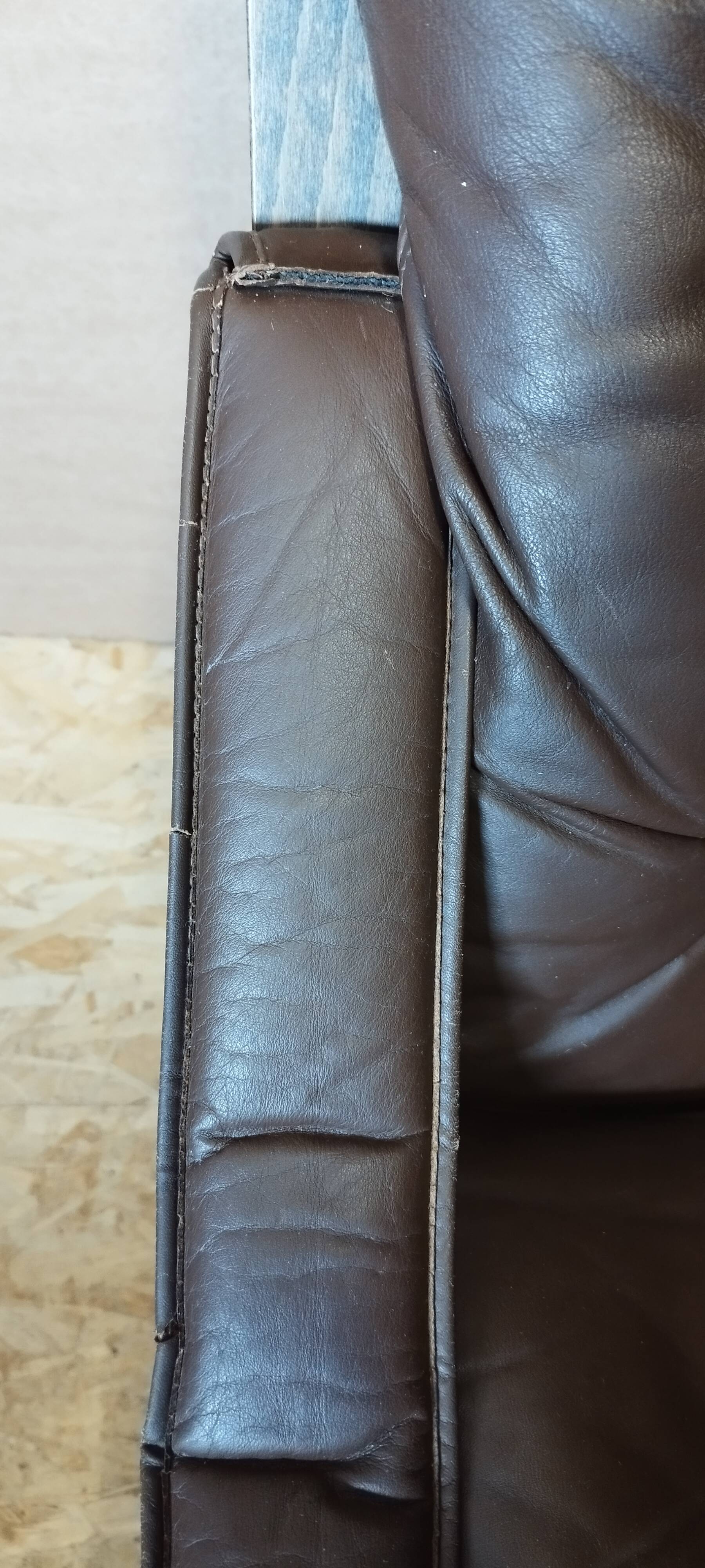 Fauteuil en cuir Westnofa Siesta par Ingmar Relling, 1960