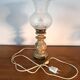 Pegasam SL Spain lamp – alabaster base and vintage engraved glass