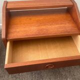 Pair of Scandinavian teak bedside tables from the 60s-70s
