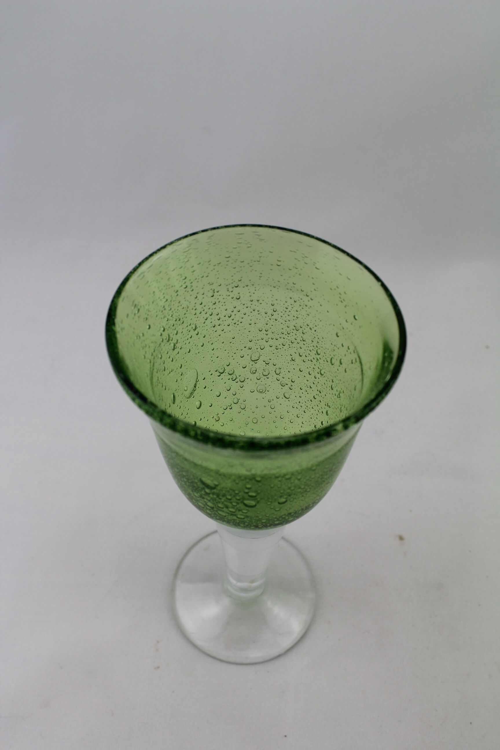 6 footed glasses in biot bubble