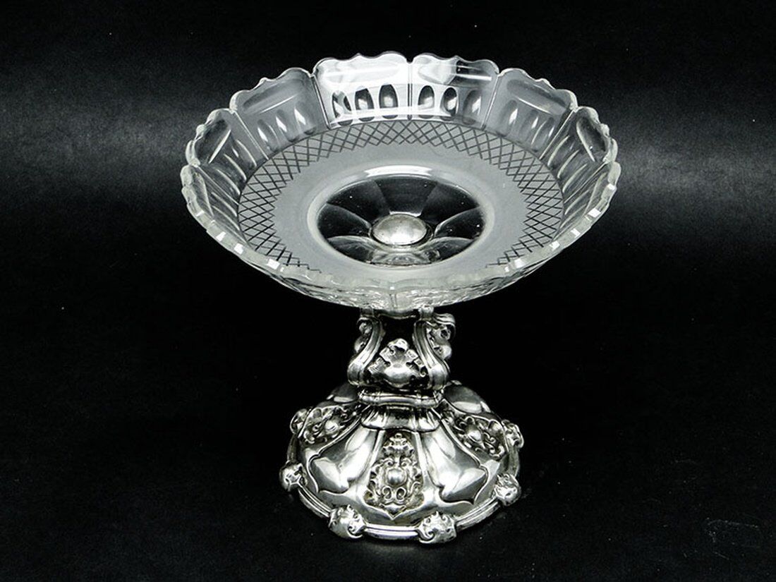 19th century Austro-Hungarian silver fruit platter