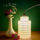vintage pale yellow opaline suspension globe