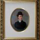 Mid 19th Century  Portrait of a Lady Oil Painting, Framed
