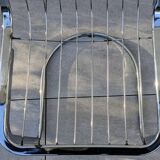 Set of 2 chrome metal chairs, Italian style from the 70s