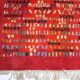 Rare big beautiful abstract design wool hand-made carpet / rug, 1950s