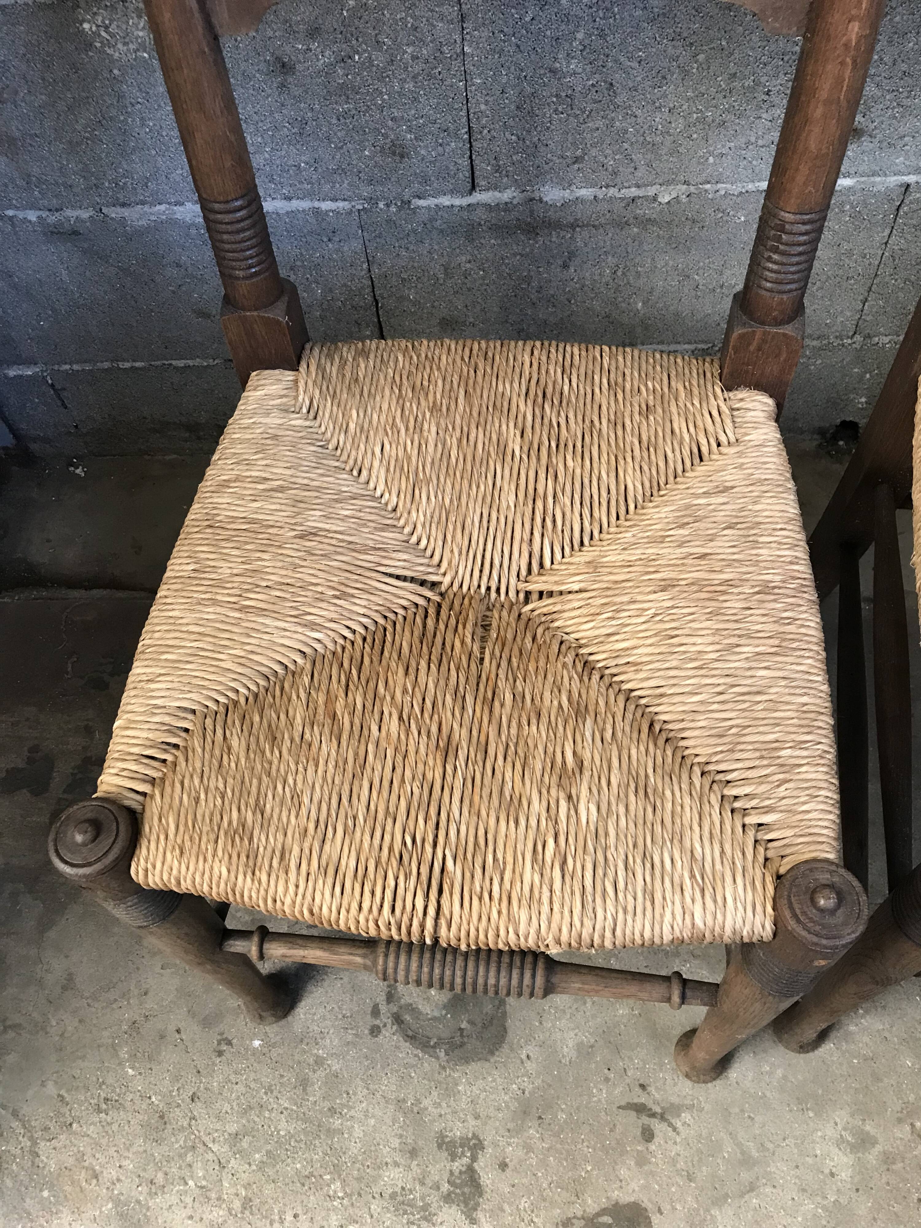 Pair of chairs by E G Punnett edition William Birch circa 1910