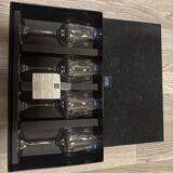 Lot of 4 Crystal Wine Glasses from Sèvres, France