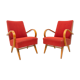 Paire de fauteuils en bois plié par Jaroslav Šmídek, 1960