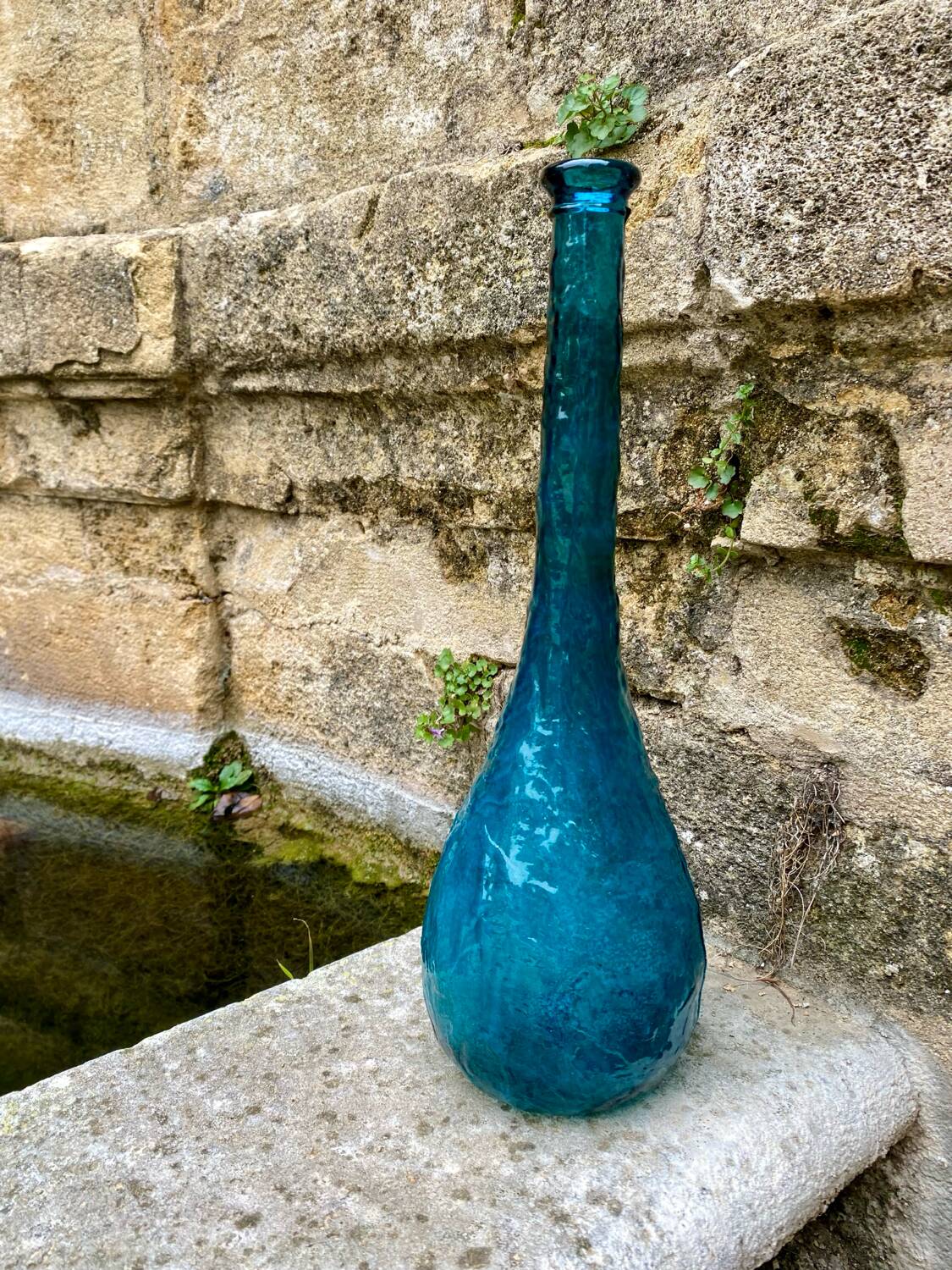 Vintage Empoli Blue Carafe