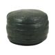 Pouf rond vintage patchwork simili cuir 49 cm