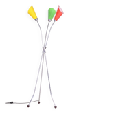 Mid-Century Chrome-Plated Steel Floor Lamp attributed to Napako, 1950s