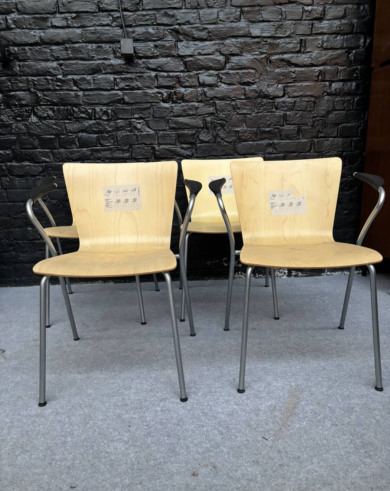 4 Fritz Hansen design chairs