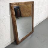Golden contour wall mirror