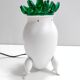 Postmodern Green Murano Glass and White Aluminum Table Lamp, Italy